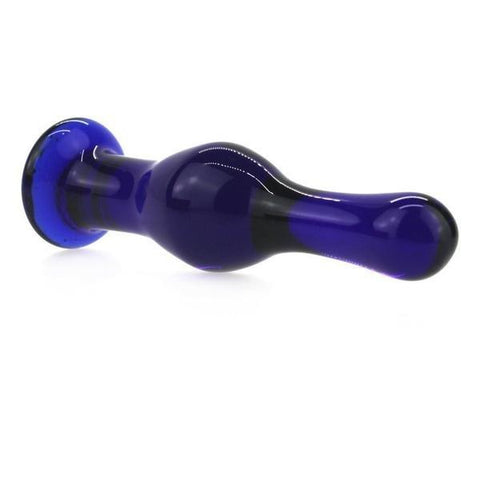 9782M      Cobalt Ice Glass Taper Tip Flare Massager - LAST CHANCE - Final Closeout! Black Friday Blowout   , Sub-Shop.com Bondage and Fetish Superstore