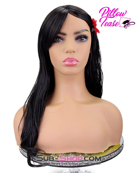 9956AE      Trixie 20" Long Black Straight Wig Wig   , Sub-Shop.com Bondage and Fetish Superstore