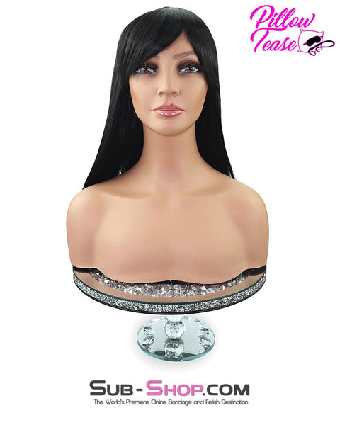 9959AE      21" Long Straight Black Roleplay Sex Wig Wig   , Sub-Shop.com Bondage and Fetish Superstore