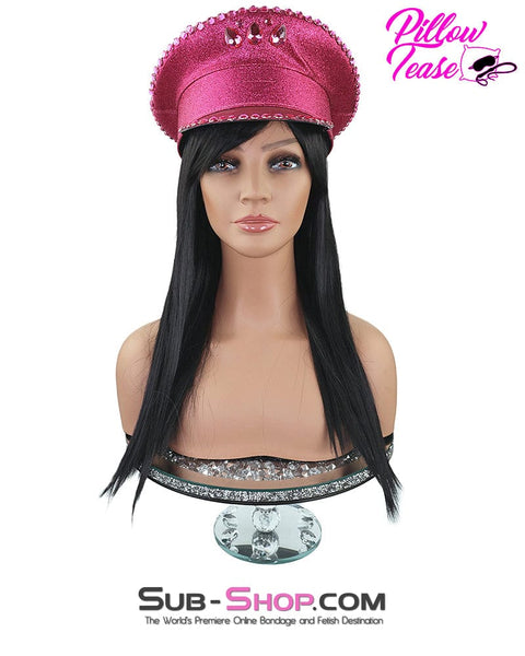 9959AE      21" Long Straight Black Roleplay Sex Wig Wig   , Sub-Shop.com Bondage and Fetish Superstore