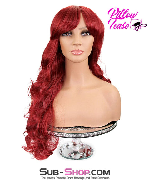 9960AE      Scarlet 22" Long Red Curly Wig Wig   , Sub-Shop.com Bondage and Fetish Superstore