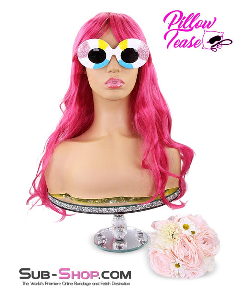 9967AE      Sex Bomb 24" Pink Wig Wig   , Sub-Shop.com Bondage and Fetish Superstore