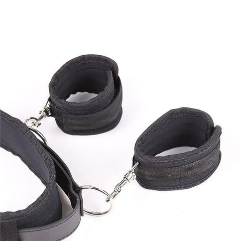 0998M      Bondage Sex Positioning System Thigh to Neck and Wrist Cuffs Set Cuffs   , Sub-Shop.com Bondage and Fetish Superstore