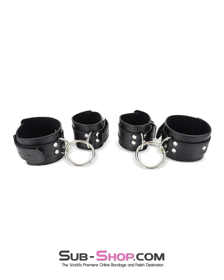 0171DL      Connected Wrist to Ankle Bondage Cuff Set Wrist and Ankle Bondage   , Sub-Shop.com Bondage and Fetish Superstore