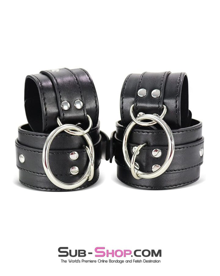0171DL      Connected Wrist to Ankle Bondage Cuff Set Wrist and Ankle Bondage   , Sub-Shop.com Bondage and Fetish Superstore