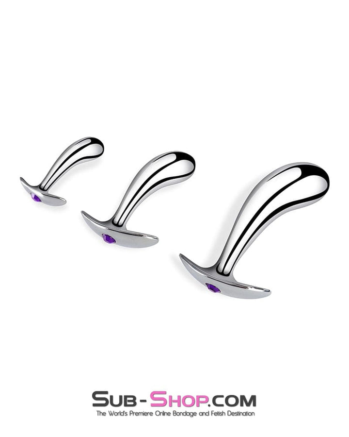 0339M Prostate Pleaser Stainless Steel Butt Plug Anal Toys , Sub-Shop.com Bondage and Fetish Superstore