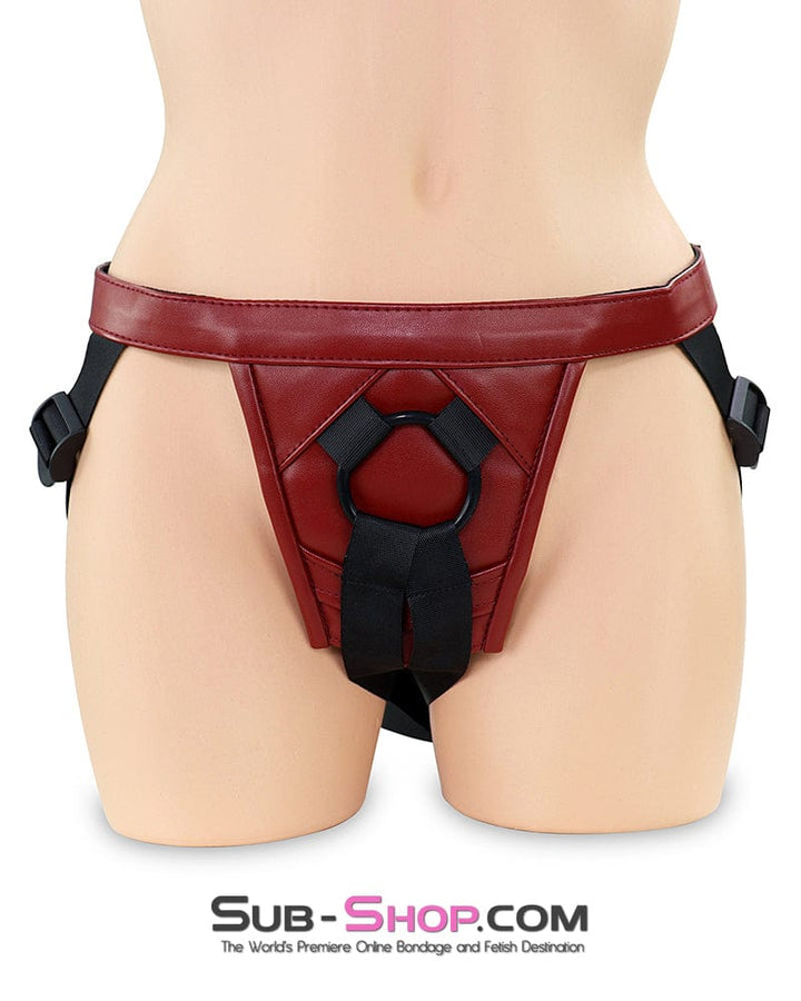 0365DL Red Adjustable Strap On Pegging Dildo Harness - MEGA Deal MEGA Deal , Sub-Shop.com Bondage and Fetish Superstore