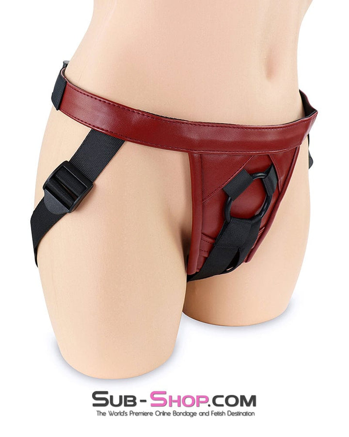 0365DL Red Adjustable Strap On Pegging Dildo Harness - MEGA Deal MEGA Deal , Sub-Shop.com Bondage and Fetish Superstore