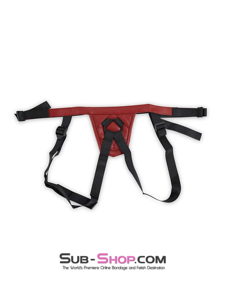 0365DL Red Adjustable Strap On Pegging Dildo Harness - MEGA Deal MEGA Deal , Sub-Shop.com Bondage and Fetish Superstore