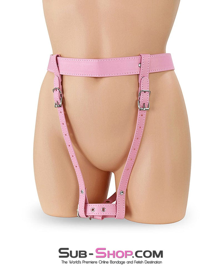 0375DL      Princess Pink Forced Fantasy Orgasms Belt Vibrator Harness   , Sub-Shop.com Bondage and Fetish Superstore
