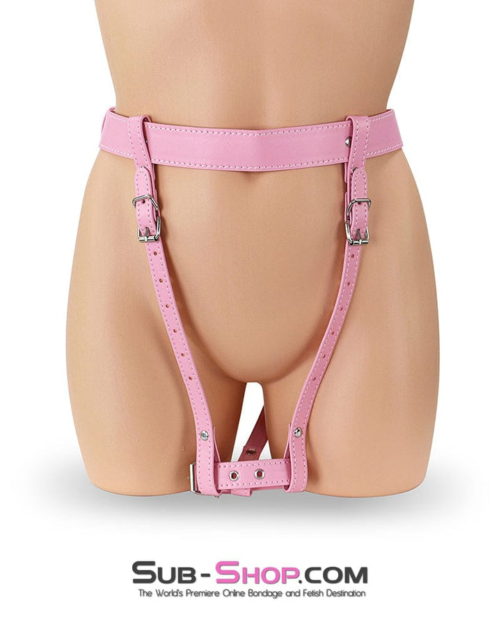 0375DL      Princess Pink Forced Fantasy Orgasms Belt Vibrator Harness   , Sub-Shop.com Bondage and Fetish Superstore