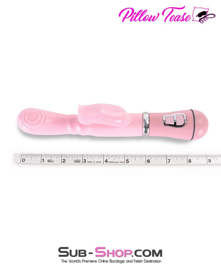 0417E    Clit Licking 12 Function Pink Demi Vibe