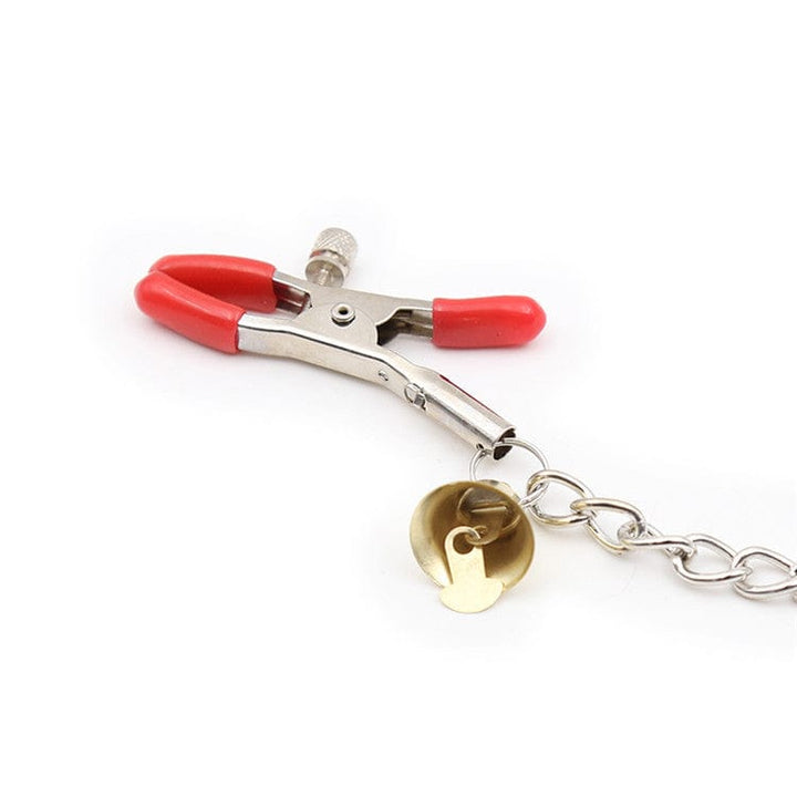 0426M      Triple Belled Nipple and Clit Chained Clamp Set - LAST CHANCE - Final Closeout! Black Friday Blowout   , Sub-Shop.com Bondage and Fetish Superstore