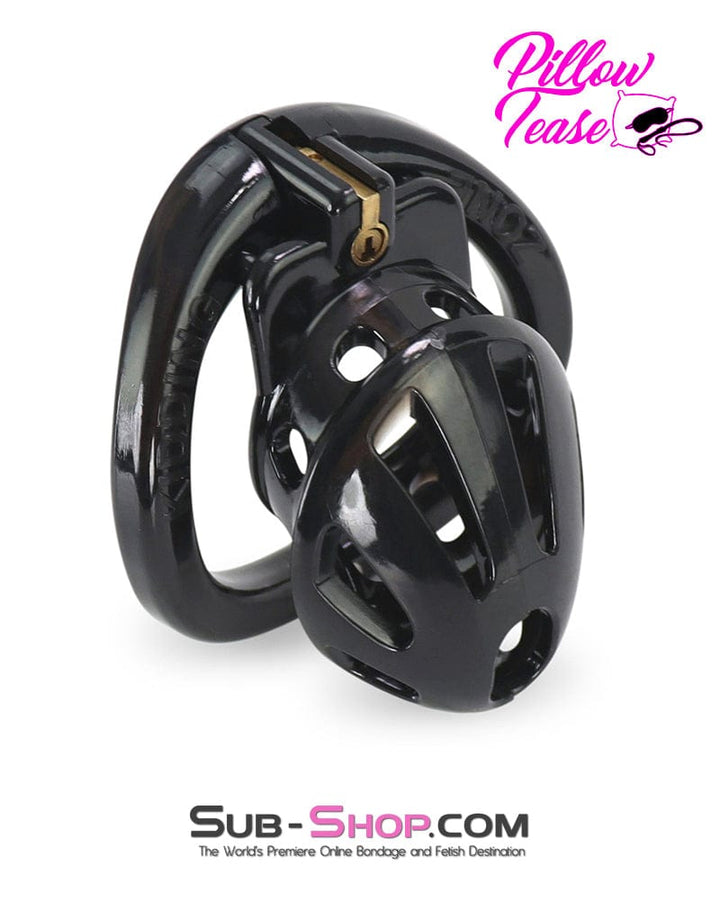 0427AR      Small Black Cage High Security Cock Lock Chastity Device Chastity   , Sub-Shop.com Bondage and Fetish Superstore
