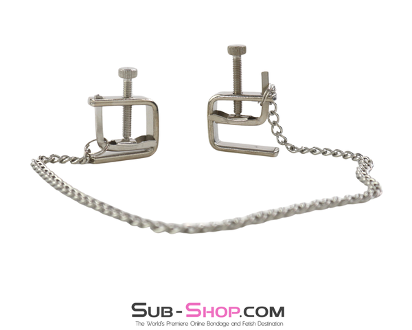 0512HS      Nipple Presses Chained Flat Nipple Clamps