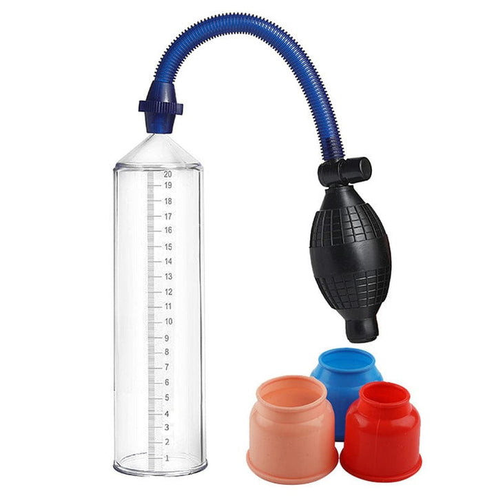 0517M Penis Pump Length and Girth Enhancer with 3 Sleeves Penis Pump , Sub-Shop.com Bondage and Fetish Superstore