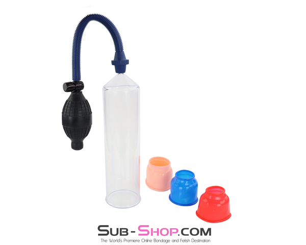 0517M  Penis Pump Length and Girth Enhancer with 3 Sleeves