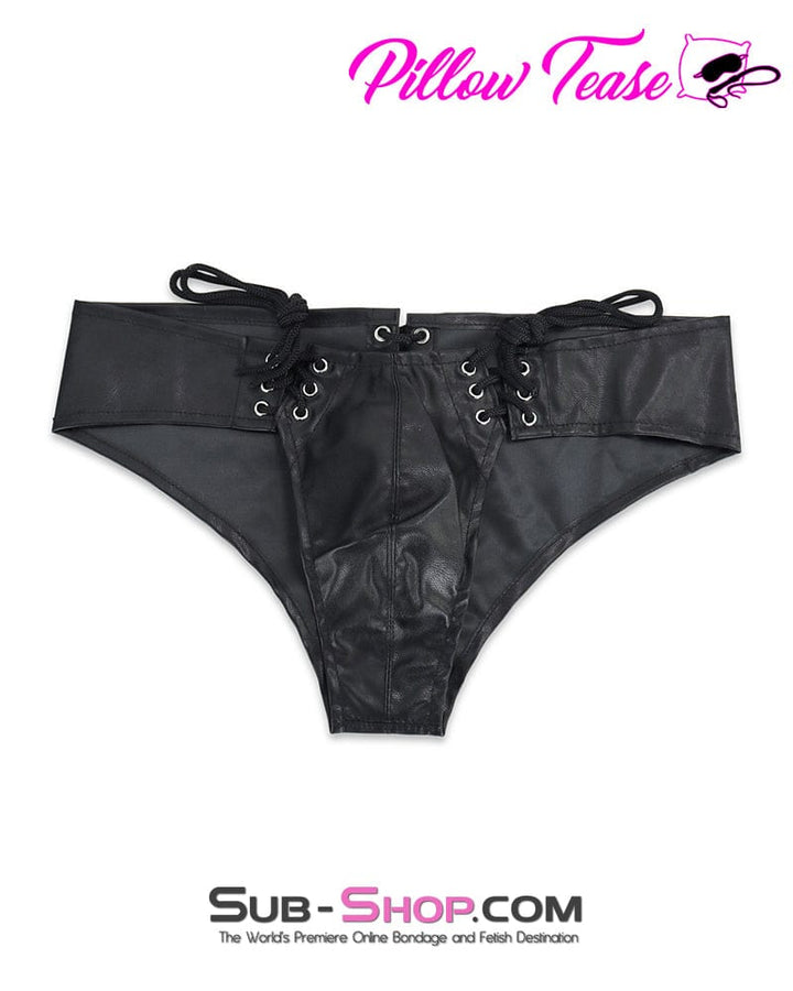 0551DL      Men's Bondage Posing Lace Up Pouch Chastity   , Sub-Shop.com Bondage and Fetish Superstore
