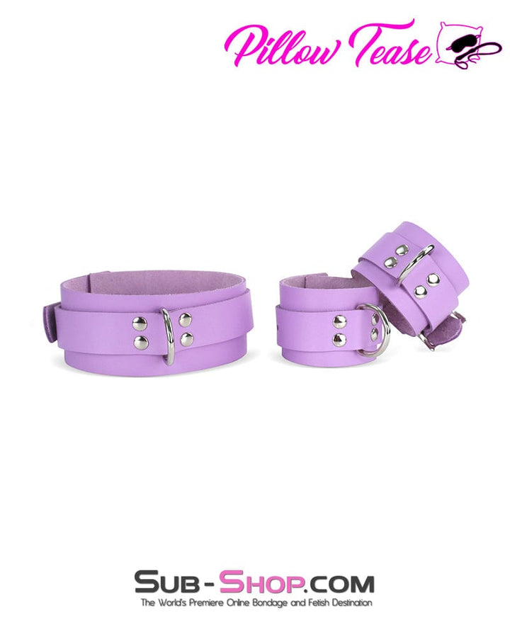 0585A-SIS Purple Passion Pretty Sissy Leather Bondage Collar Sissy , Sub-Shop.com Bondage and Fetish Superstore