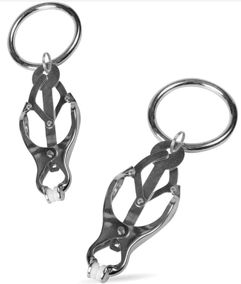 0622HS-CB      Clover Cock and Ball Clamps with Weight Hanging Rings For Him   , Sub-Shop.com Bondage and Fetish Superstore