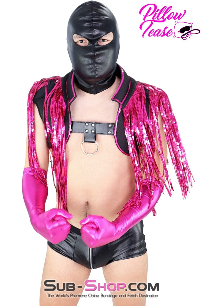 0632M-SIS Hot Pink Sissy Queen Sexy Elbow Length Gloves Sissy , Sub-Shop.com Bondage and Fetish Superstore