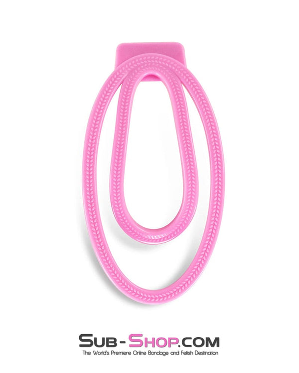 0655DL Pink Fufu Clip Feminiizing Chastity Device - Small Sissy , Sub-Shop.com Bondage and Fetish Superstore