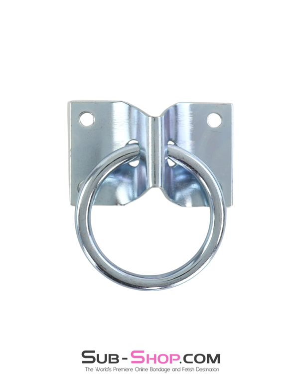 0772A  Bondage Anchor Ring with Mounting Plate - Heavy-Duty Wall Restraint Point