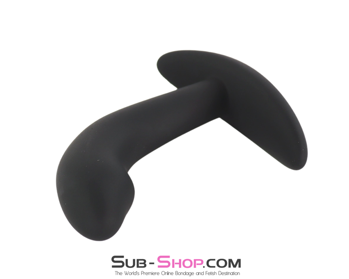 prostate e-stim plug smooth silicone curved design anal electrostimulation toy