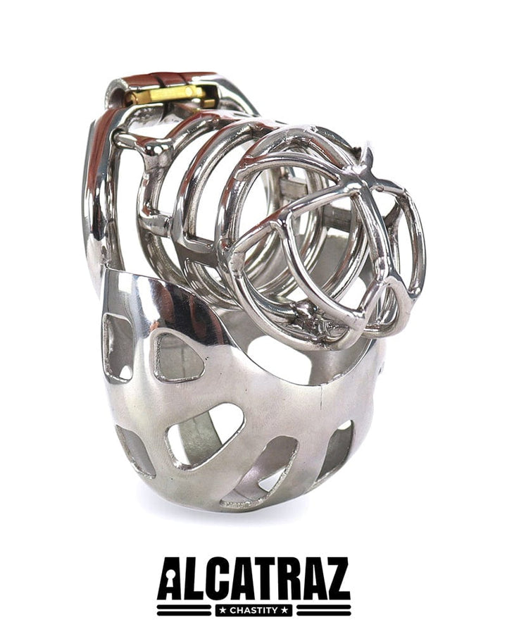 1341AR      Full Coverage Steel Locking Chastity Tease and CBT Device, 1.75" Cock Ring Chastity   , Sub-Shop.com Bondage and Fetish Superstore