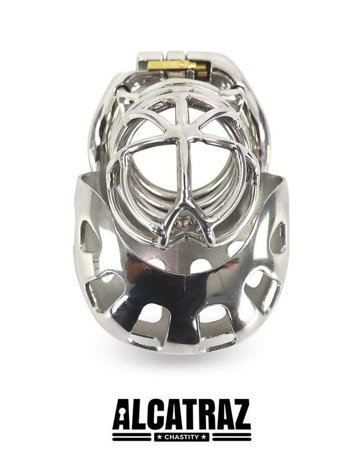 1341AR      Full Coverage Steel Locking Chastity Tease and CBT Device, 1.75" Cock Ring Chastity   , Sub-Shop.com Bondage and Fetish Superstore