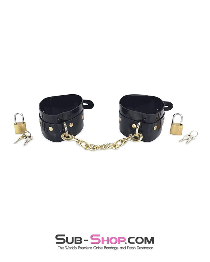 1343DL Locking Patent Wrist or Ankle Bondage Cuffs Cuffs , Sub-Shop.com Bondage and Fetish Superstore