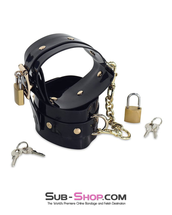 1343DL      Locking Patent Wrist or Ankle Bondage Cuffs Cuffs   , Sub-Shop.com Bondage and Fetish Superstore