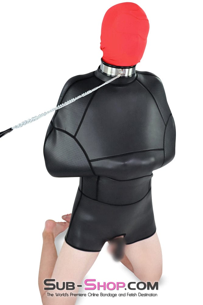 1404R      Steel The Show Black Rubber Lined Locking Stainless Steel Collar - MEGA Deal MEGA Deal   , Sub-Shop.com Bondage and Fetish Superstore