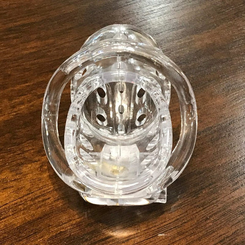 1460AR      Boy Toy Clear Short High Security Pin Tumbler Locking Cock Cage Chastity - MEGA Deal MEGA Deal   , Sub-Shop.com Bondage and Fetish Superstore