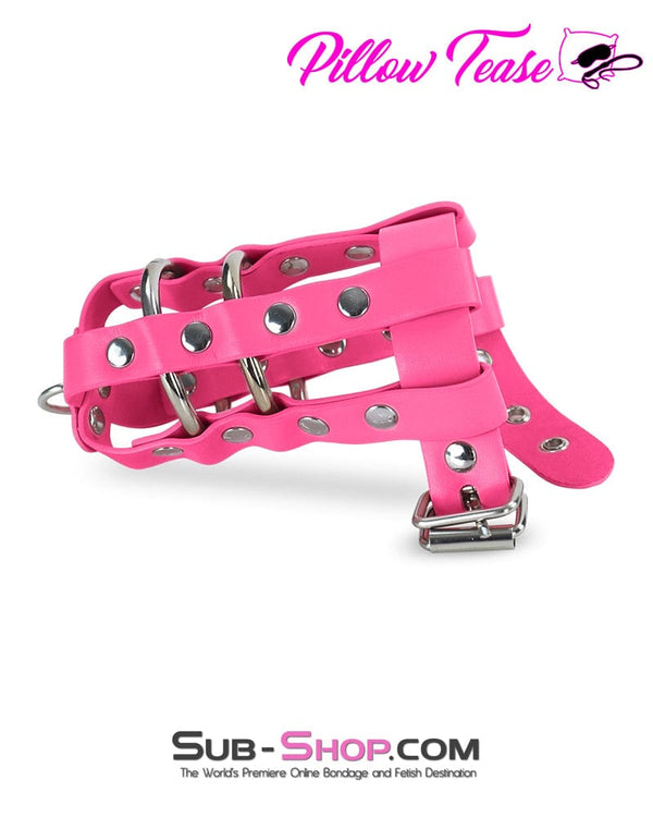 1462MQ      Cock Tease Sex Bomb Pink Cock & Balls Cage with Lead Ring Tip Cock Cage   , Sub-Shop.com Bondage and Fetish Superstore