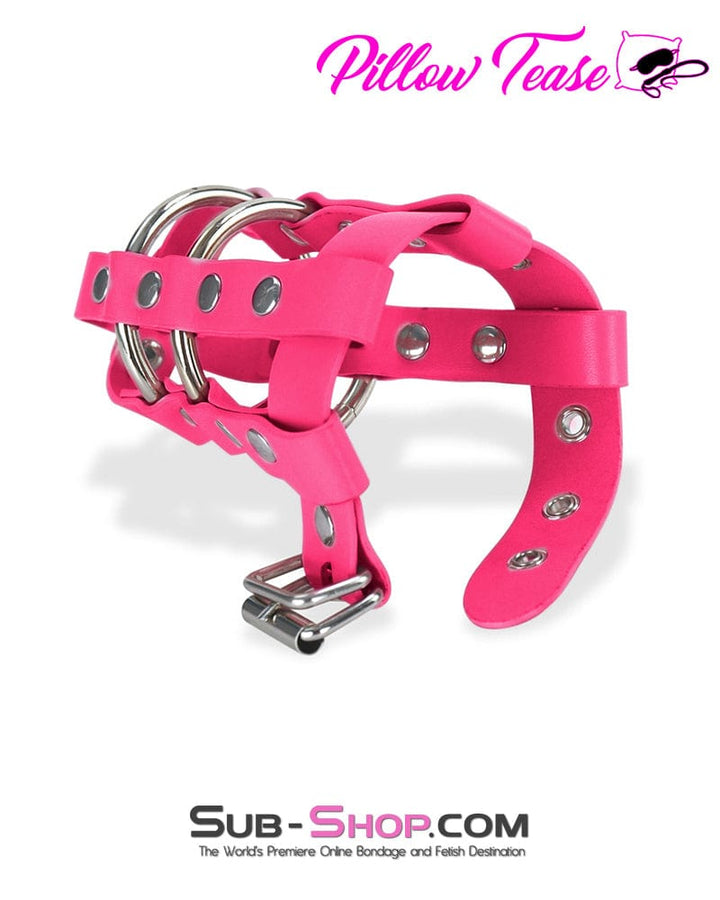 1462MQ      Cock Tease Sex Bomb Pink Cock & Balls Cage with Lead Ring Tip Cock Cage   , Sub-Shop.com Bondage and Fetish Superstore