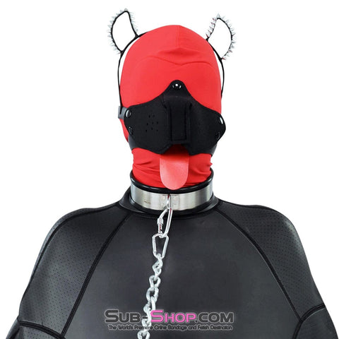 1491DL      Puppy Slave Mask with Tongue Gags   , Sub-Shop.com Bondage and Fetish Superstore