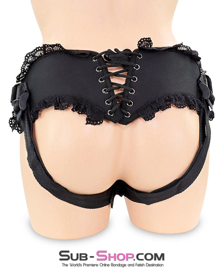 2211DL      Lacy Strap On Dildo Harness Strap-On Harness   , Sub-Shop.com Bondage and Fetish Superstore