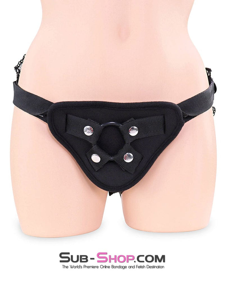 2211DL      Lacy Strap On Dildo Harness Strap-On Harness   , Sub-Shop.com Bondage and Fetish Superstore