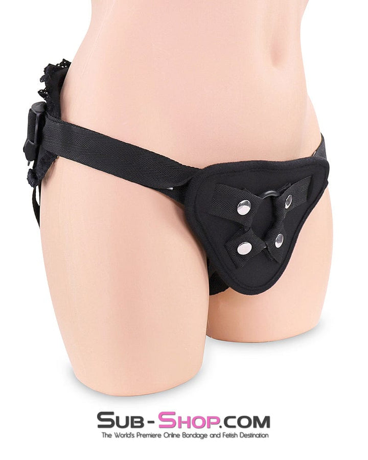 2211DL      Lacy Strap On Dildo Harness Strap-On Harness   , Sub-Shop.com Bondage and Fetish Superstore