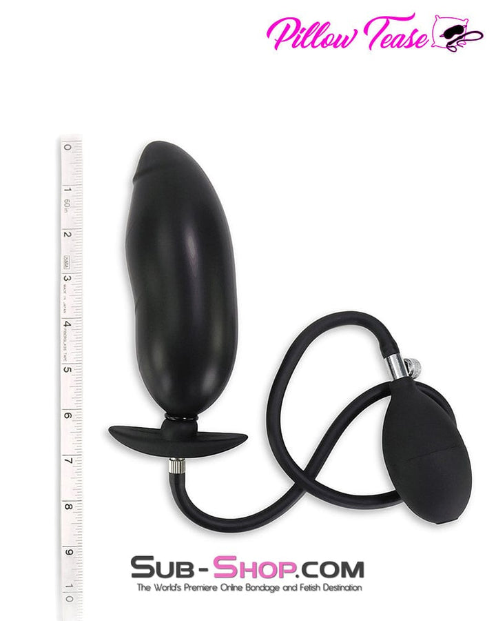 2285M      Inflatable Rubber Dildo Butt Plug with Removable Air Valve Butt Plug   , Sub-Shop.com Bondage and Fetish Superstore