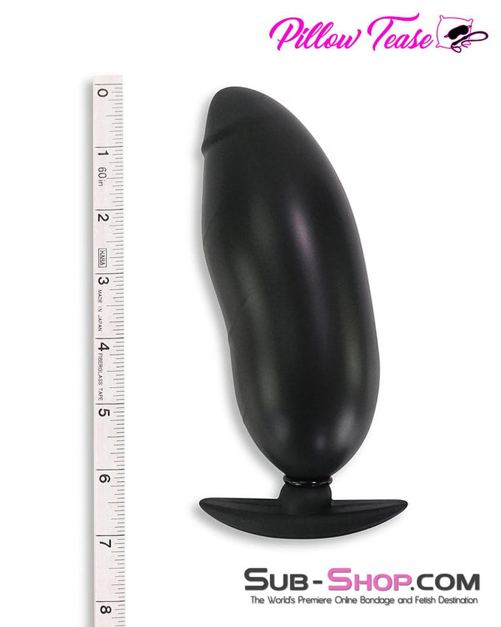2285M      Inflatable Rubber Dildo Butt Plug with Removable Air Valve Butt Plug   , Sub-Shop.com Bondage and Fetish Superstore