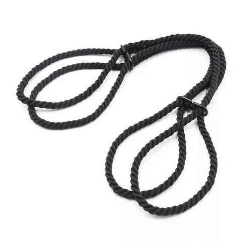 2344DL      Black Rope Hogtie Cuffs Cuffs   , Sub-Shop.com Bondage and Fetish Superstore