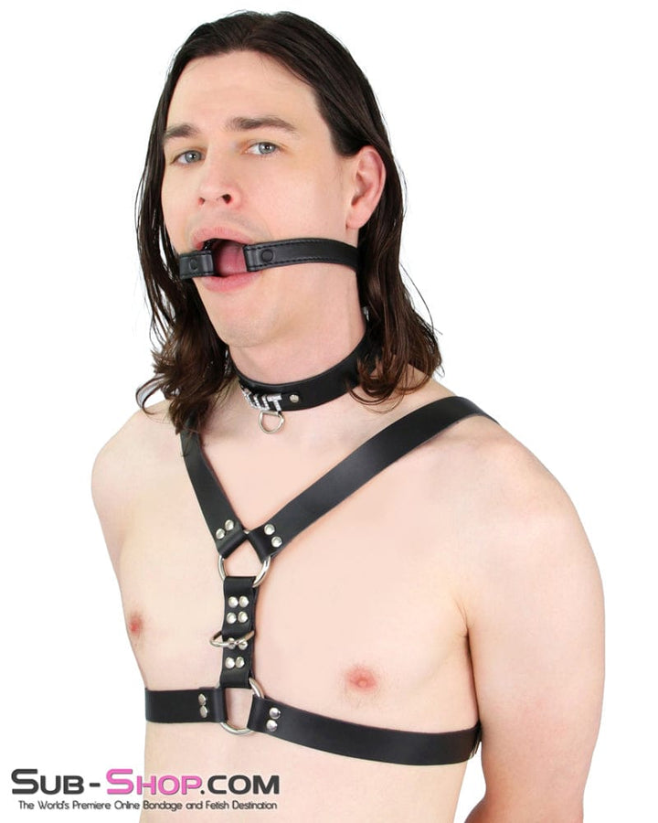 6844A-SIS      SLUT Rhinestone Collar, Black Leather Sissy Submissive Choker Sissy   , Sub-Shop.com Bondage and Fetish Superstore