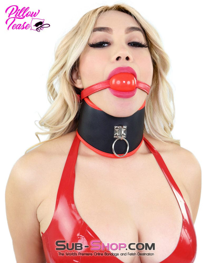 6886DL Red Rubber Ballgag on Red Strap - MEGA Deal MEGA Deal , Sub-Shop.com Bondage and Fetish Superstore