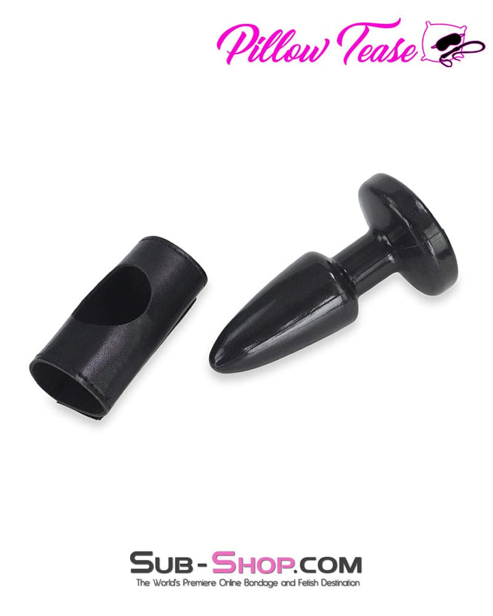 2451DL      Butt Plug and Keeper for Harness Straps Butt Plug   , Sub-Shop.com Bondage and Fetish Superstore