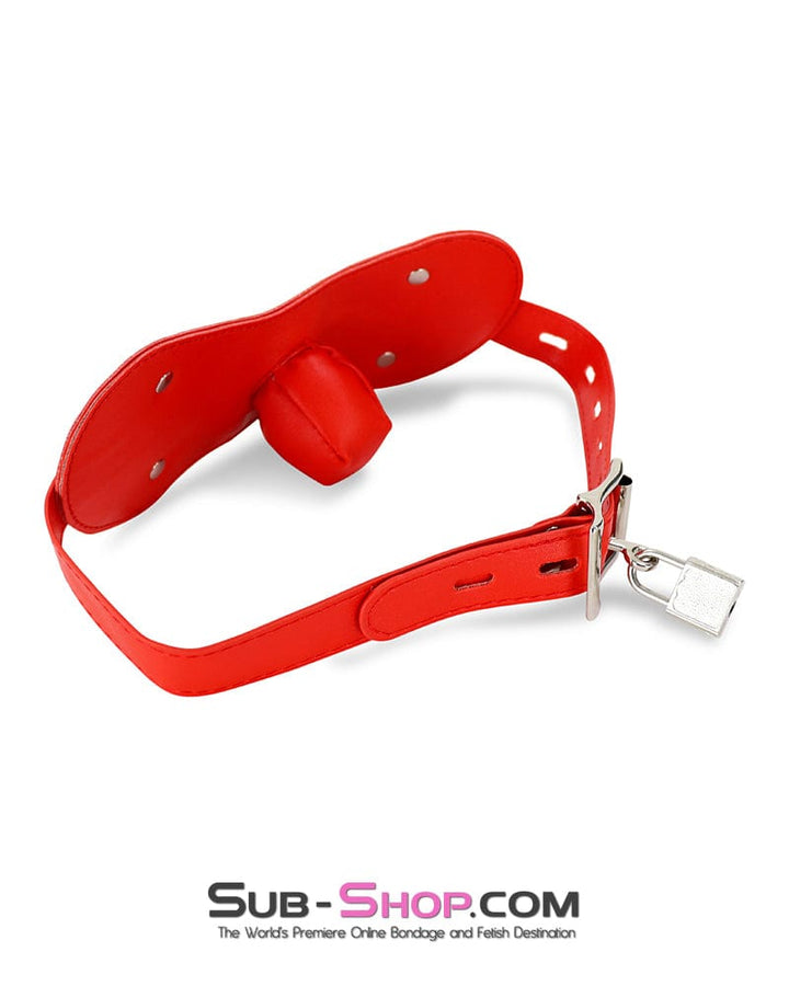 2479DL      Red Stuffed Plug Panel Style Bondage Gag Gags   , Sub-Shop.com Bondage and Fetish Superstore