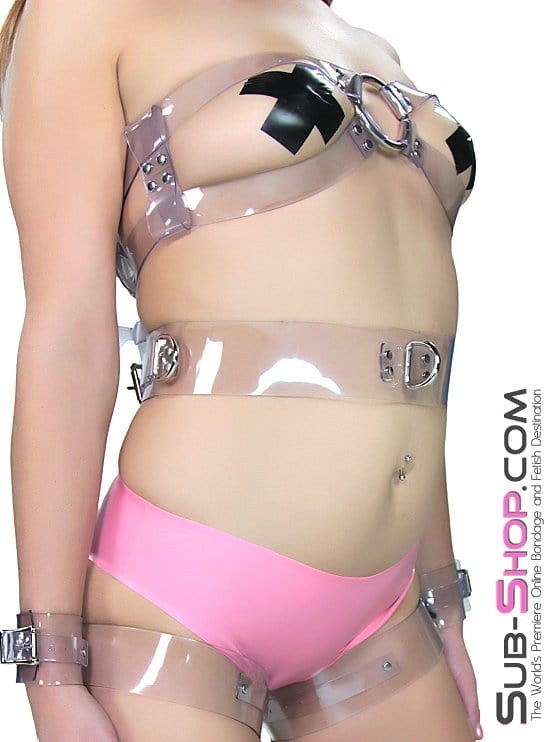 2705A      Clearly Bound Luxe PVC Bondage Belt Belt   , Sub-Shop.com Bondage and Fetish Superstore