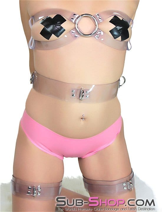 2705A      Clearly Bound Luxe PVC Bondage Belt Belt   , Sub-Shop.com Bondage and Fetish Superstore