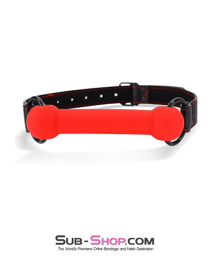 2720DL-SIS Red Silicone Pony Play Sissy Bondage Bit Gag Sissy , Sub-Shop.com Bondage and Fetish Superstore